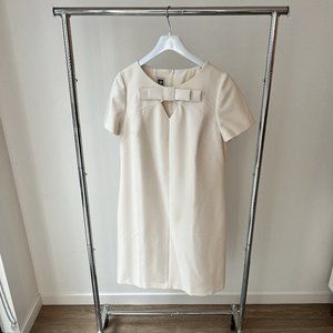 Women's Short Sleeve White/Cream Dress Anne Klein (New!)